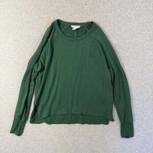 Athleta coaster pullover womens medium green sweatshirt